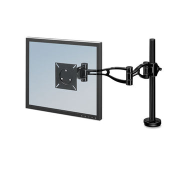 Fellowes® Professional Series Depth Adjustable Monitor Arm, 360 Degree Rotation, 37 Degree Tilt, 360 Degree Pan, Black, Supports 24 Lb freeshipping - TVN Wholesale